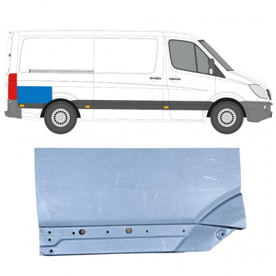 Panneau de réparation arc d'aile arrière pour Mercedes Sprinter 2006- / Droite 11273