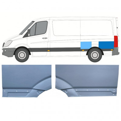 MERCEDES SPRINTER 2006- PANNEAU DE RÉPARATION DE L\'AILE ARRIÈRE / SET / GAUCHE