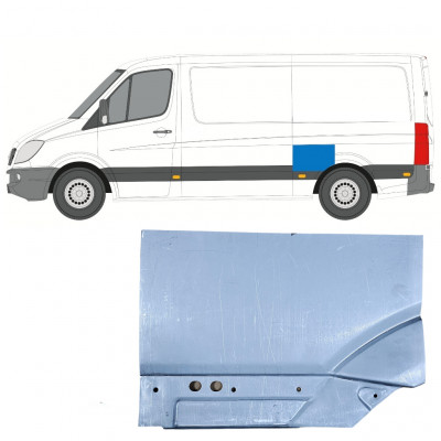 Panneau de réparation arc d'aile arrière pour Mercedes Sprinter 2006- / Gauche 11272