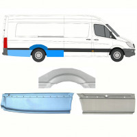 Panneau de réparation arc d'aile arrière pour Mercedes Sprinter 2006- / XLWB / Droite / Ensemble 8719