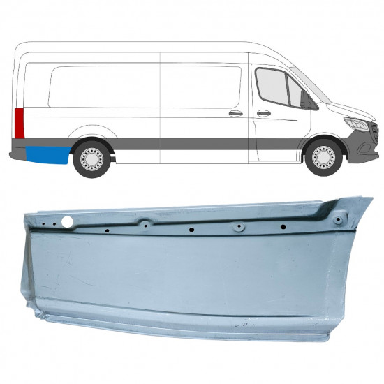 Panneau de réparation arc d'aile arrière pour Mercedes Sprinter 2018- / Droite 12974
