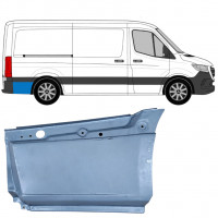 Panneau de réparation arc d'aile arrière, partie inférieure derrière la roue pour Mercedes Sprinter 2018- / SWB / MWB / Standard / Droite 8187