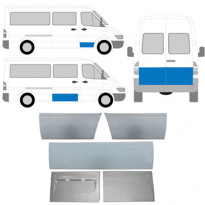 MERCEDES SPRINTER 1995-2006 TOIT PORTE PANNEAU DE RÉPARATION / SET