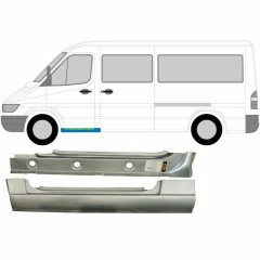 Panneau de réparation du seuil avant - intérieur et extérieur pour Mercedes Sprinter 1995-2006 / Gauche / Ensemble 9573