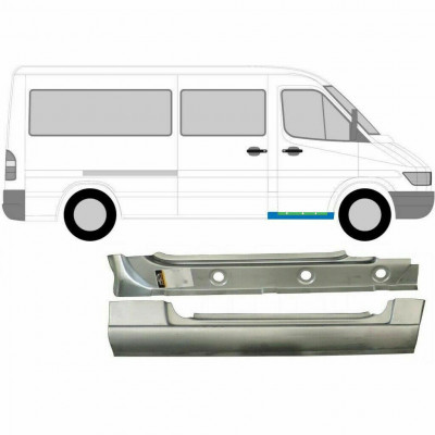 MERCEDES SPRINTER 1995-2006 AVANT PANNEAU DE RÉPARATION DU SEUIL INNER + EXTERIEUR PANEL / SET / DROIT