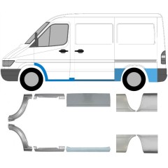Ensemble de panneaux de réparation pour Mercedes Sprinter 1995-2006 / Gauche+Droit / 6748