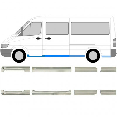 MERCEDES SPRINTER 1995- EMPATTEMENT MOYEN FAIBLE PANNEAU DE RÉPARATION / ENSEMBLE DE 8