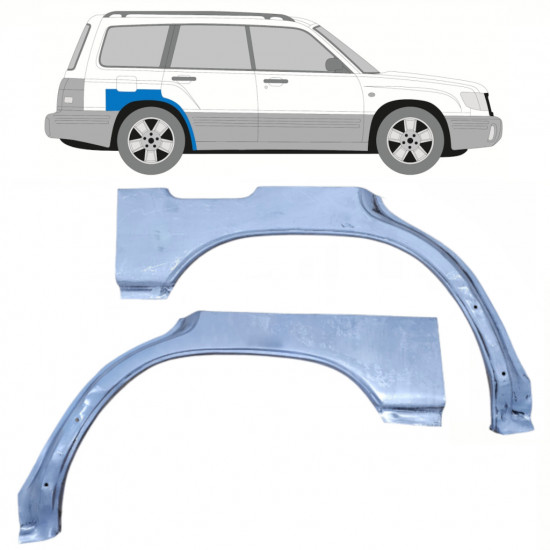 Panneau de réparation arc d'aile arrière pour Subaru Forester 1997-2002 / Gauche+Droit / Ensemble 10111