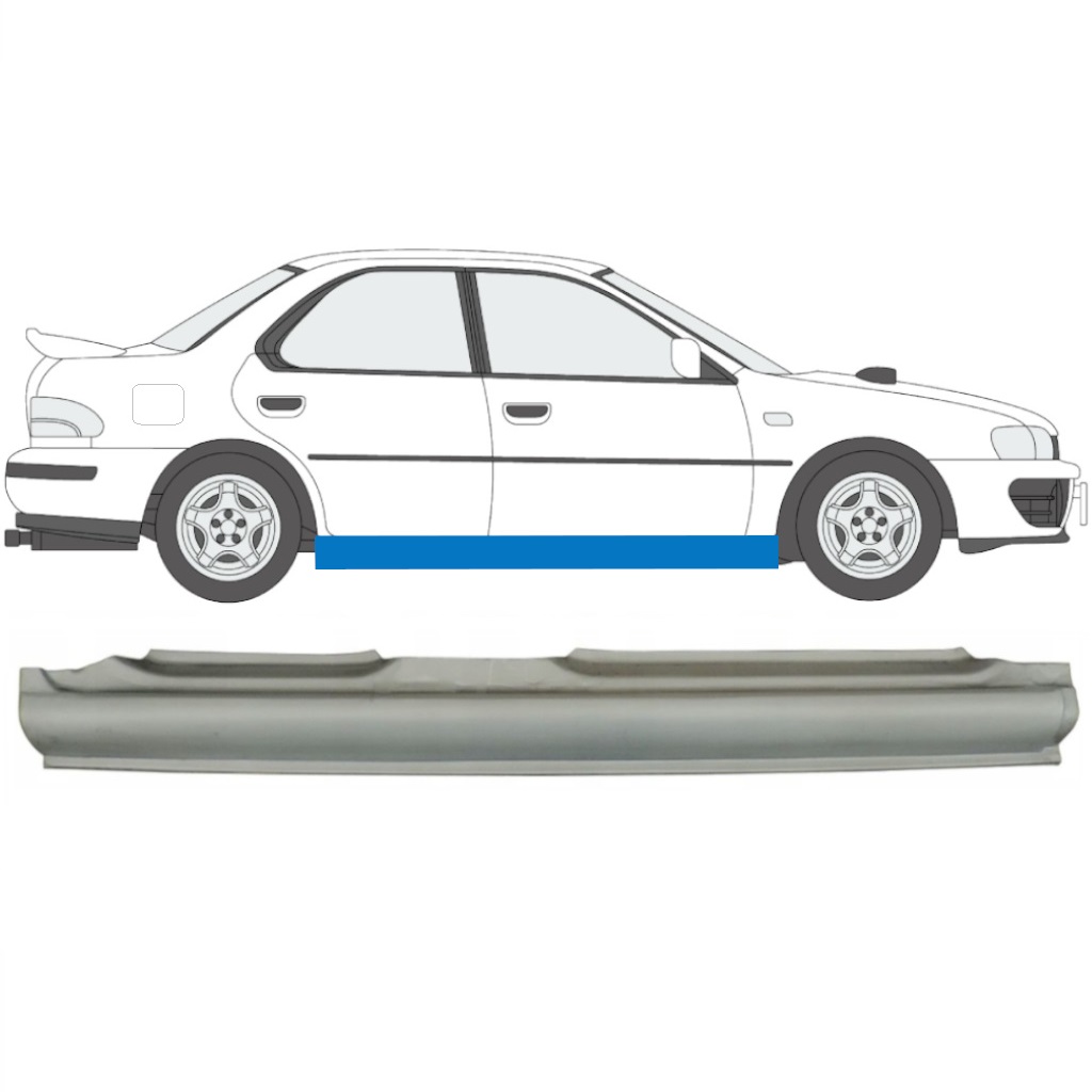 Panneau de réparation du seuil pour Subaru Impreza 1992-2000 / Droite 5661