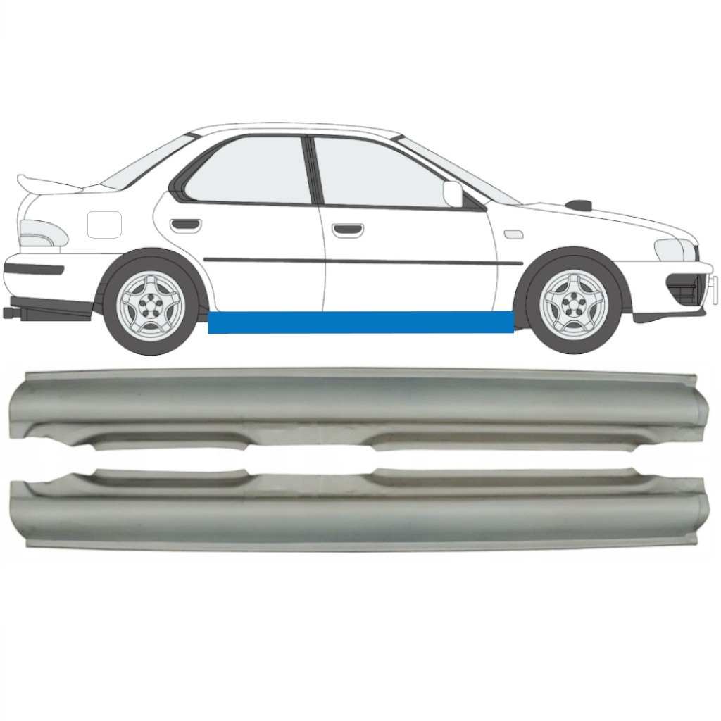 Panneau de réparation du seuil pour Subaru Impreza 1992-2000 / Gauche+Droit / Ensemble 9151