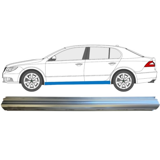 Réparation bas de caisse pour Skoda Superb 2008-2015 / Gauche 14776
