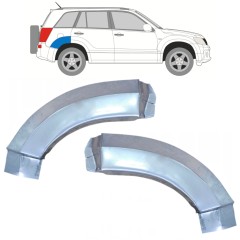 Panneau de réparation arc d'aile arrière pour Suzuki Grand Vitara 2005-2014 / Gauche+Droit / Ensemble 9888