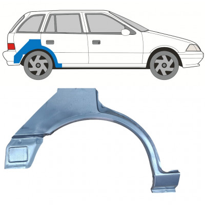 Panneau de réparation arc d'aile arrière pour Suzuki Swift 1988-2004 / Droite 12764