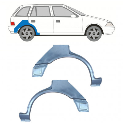 Panneau de réparation arc d'aile arrière pour Suzuki Swift 1988-2004 / Gauche / Droite / Gauche / Droite 12766