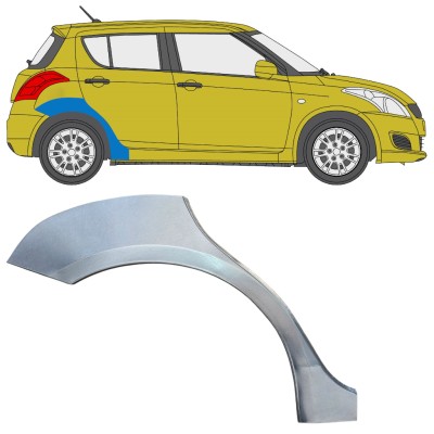Panneau de réparation arc d'aile arrière pour Suzuki Swift 2010-2017 / Droite 16364