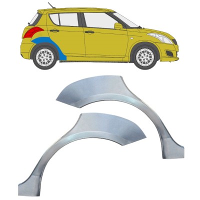 Panneau de réparation arc d'aile arrière pour Suzuki Swift 2010-2017 / Gauche+Droit / Ensemble 16366
