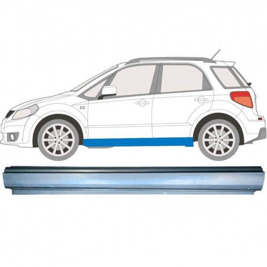 Réparation bas de caisse pour Fiat Sedici Suzuki Sx4 2006-2014 / Gauche 6506