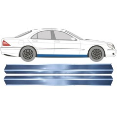 Réparation bas de caisse pour Mercedes S-Class W220 1998-2005 / Gauche = Droite (symétrique) / Ensemble 10487