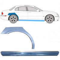Réparation bas de caisse + passage de roue arrière pour Jaguar S-Type 1999-2007 / Droite / Ensemble 12623