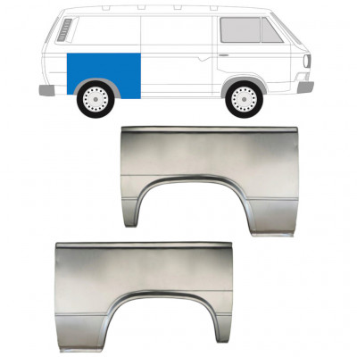 Panneau de réparation arc d'aile arrière pour VW Transporter T3 1979-1992 / Gauche+Droit / Ensemble 9587