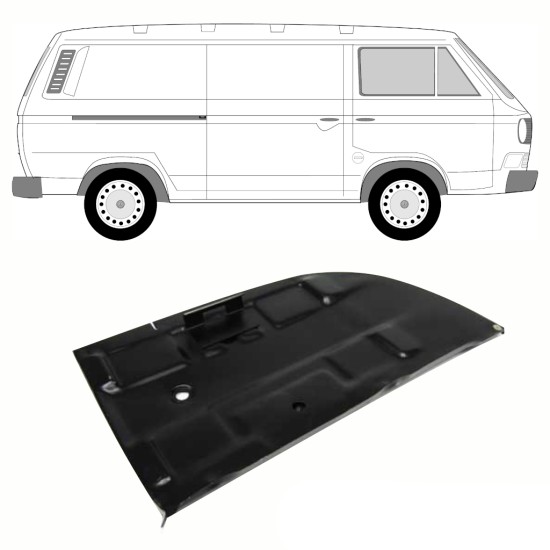 Panneau de réparation du support de batterie pour Volkswagen Transporter T3 1979-1992 10808