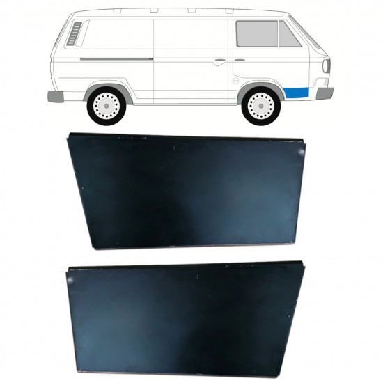 Panneau de réparation de la porte avant extérieur pour VW Transporter T3 1979-1992 / Ensemble 11091