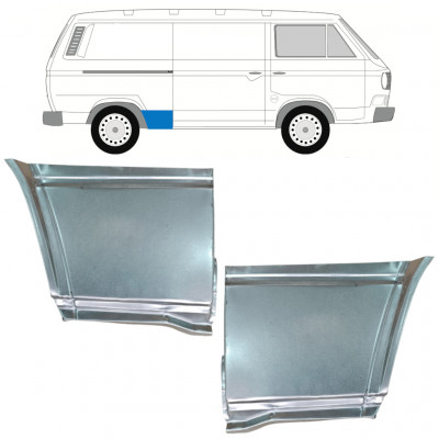 Panneau de réparation arc d'aile arrière pour VW Transporter T3 1979-1992 / Ensemble 11088