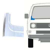 Panneau de réparation de pare-brise pour Volkswagen Transporter T3 1979-1992 / Droite 16126