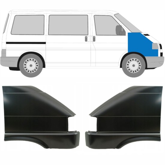 Aile avant pour Volkswagen Transporter T4 1990-2003 / Gauche+Droit / Ensemble 10588