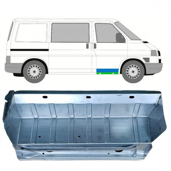 Panneau de réparation du seuil de marche avant intérieur pour VW Transporter T4 1990-2003 / Droite 9022