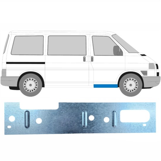 Panneau de réparation sur porte latérale intérieur pour Volkswagen Transporter T4 1990-2003 / Gauche = Droite (symétrique) 17274