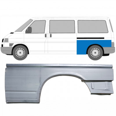 Panneau de réparation arc d'aile arrière pour VW Transporter T4 1990-2003 / LWB / Gauche 7149