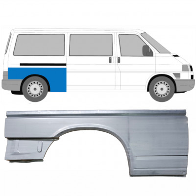 Panneau de réparation arc d'aile arrière pour VW Transporter T4 1990-2003 / LWB / Droite 7148