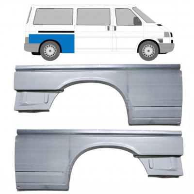 Panneau de réparation arc d'aile arrière pour VW Transporter T4 1990-2003 / LWB / Gauche+Droit / Ensemble 10652