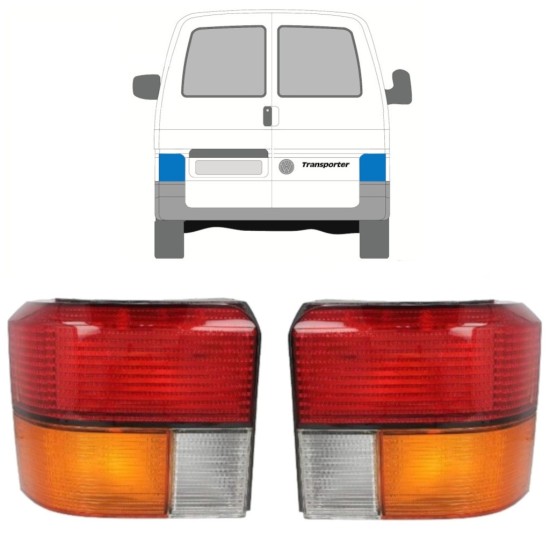 Feu arrière pour Volkswagen Transporter T4 1990-2003 / Gauche+Droit / Ensemble 9769