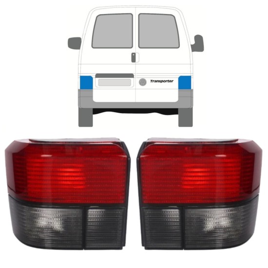 Feu arrière pour Volkswagen Transporter T4 1990-2003 / Gauche+Droit / Ensemble 9770