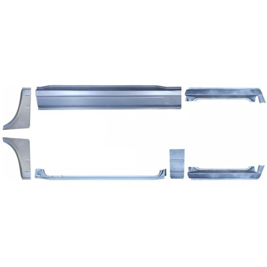 Ensemble de panneaux de réparation pour Volkswagen Transporter T4 1990-2003 / Gauche / Droite / 14700