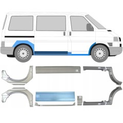 Réparation bas de caisse + aile avant + aile arrière pour Volkswagen Transporter T4 1990-2003 / Ensemble 5983