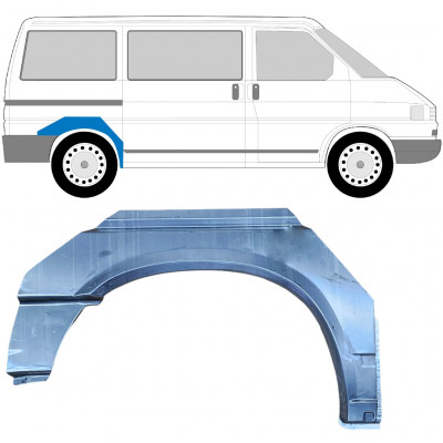 Panneau de réparation arc d'aile arrière pour VW Transporter T4 1990-2003 / SWB / Droite 5350