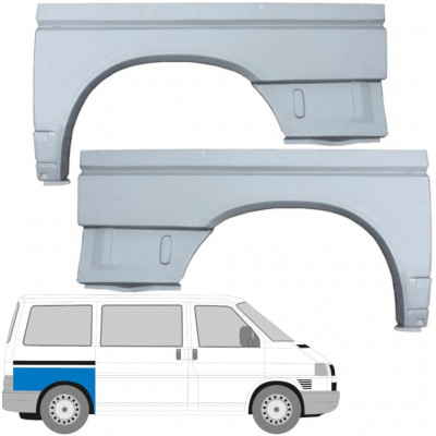 Panneau de réparation arc d'aile arrière pour VW Transporter T4 1990-2003 / SWB / Gauche+Droit / Ensemble 9600