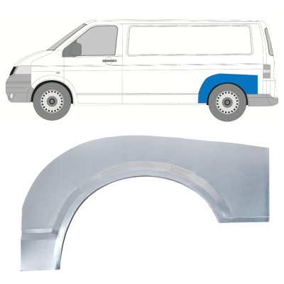 Panneau de réparation arc d'aile arrière pour Volkswagen Transporter T5 2003-2015 / Gauche 16371