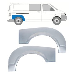 Panneau de réparation arc d'aile arrière pour Volkswagen Transporter T5 2003-2015 / Gauche+Droit / Ensemble 16372