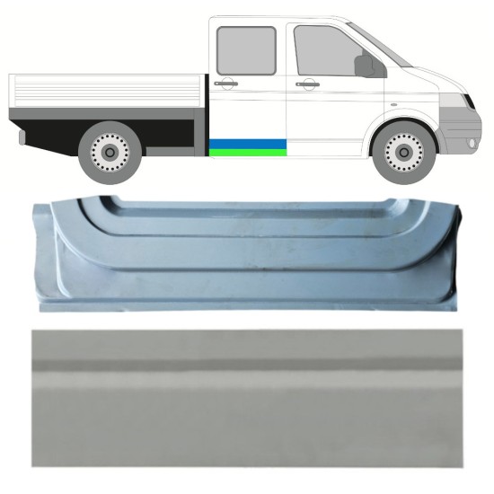 Panneau de réparation intérieur et extérieur des portes arrière pour Volkswagen Transporter T5 2003-2015 / Droite / Ensemble 16876