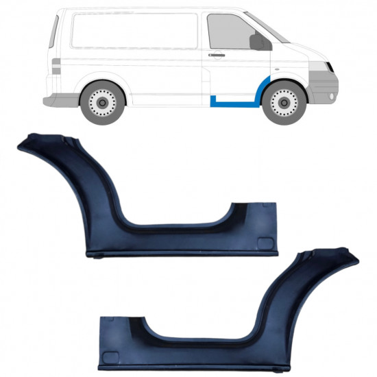 Réparation bas de caisse de porte avant pour VW Transporter T5 2003-2015 / Gauche+Droit / Ensemble 9457