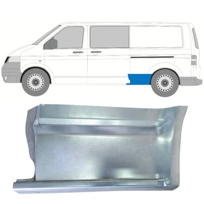 Panneau de réparation arc d'aile arrière pour Volkswagen Transporter T5 2003-2015 / Gauche 16667