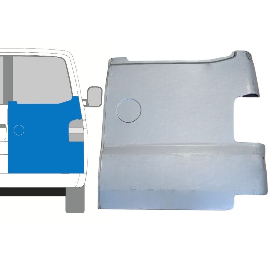 Panneau de réparation de porte arrière pour Volkswagen Transporter T5 2003-2015 / Droite 15057
