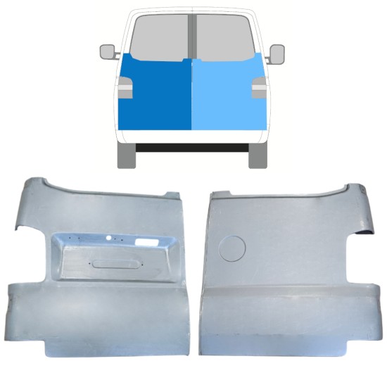 Panneau de réparation de porte arrière pour Volkswagen Transporter T5 2003-2015 / Gauche+Droit / Ensemble 15060