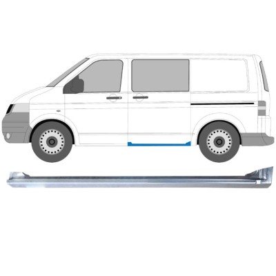 Panneau de réparation du seuil de porte latérale pour Volkswagen Transporter T5 2003-2015 / Gauche 16976