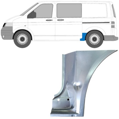 Panneau de réparation arc d'aile arrière pour Volkswagen Transporter T5 2003-2015 / Gauche 16670