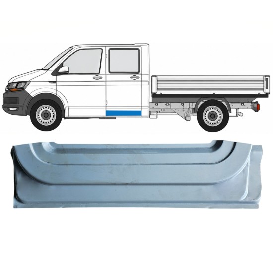 Panneau de réparation de porte arrière extérieur pour Volkswagen Transporter T6 2015-2024 / Gauche 17159
